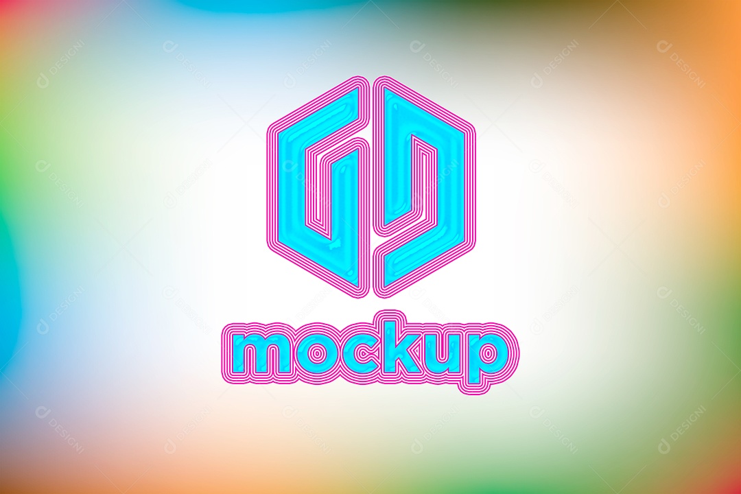 Modelo de Logo Mockup PSD Editável