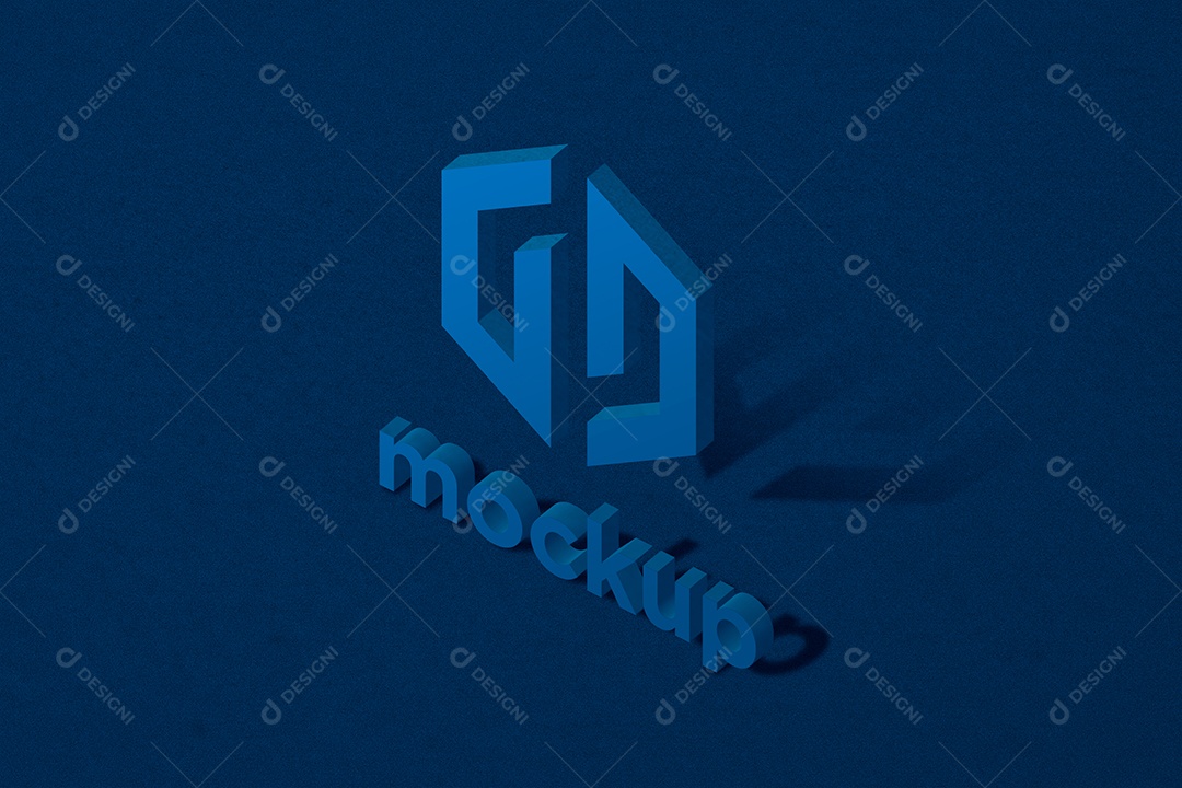 Modelo de Logo Mockup PSD Editável