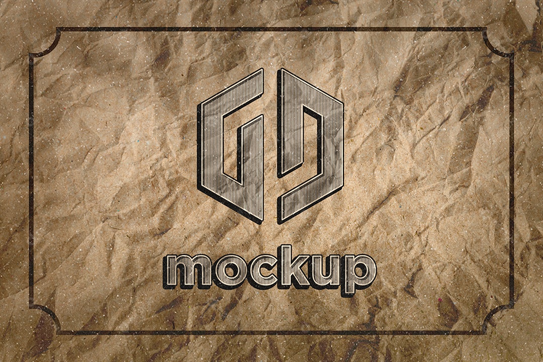 Modelo de Logo Mockup PSD Editável