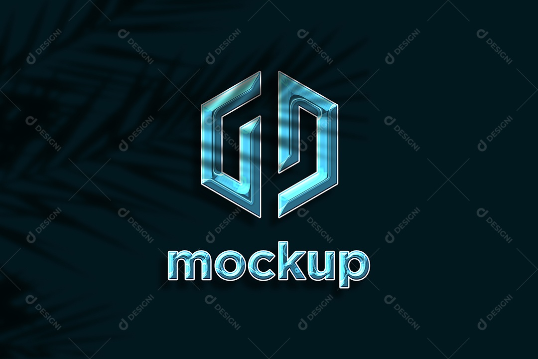 Modelo de Logo Mockup PSD Editável
