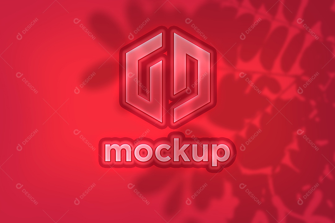 Modelo de Logo Mockup PSD Editável