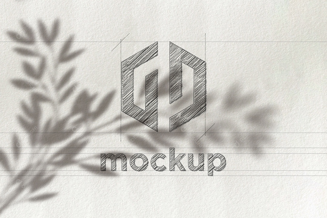 Modelo de Logo Mockup PSD Editável