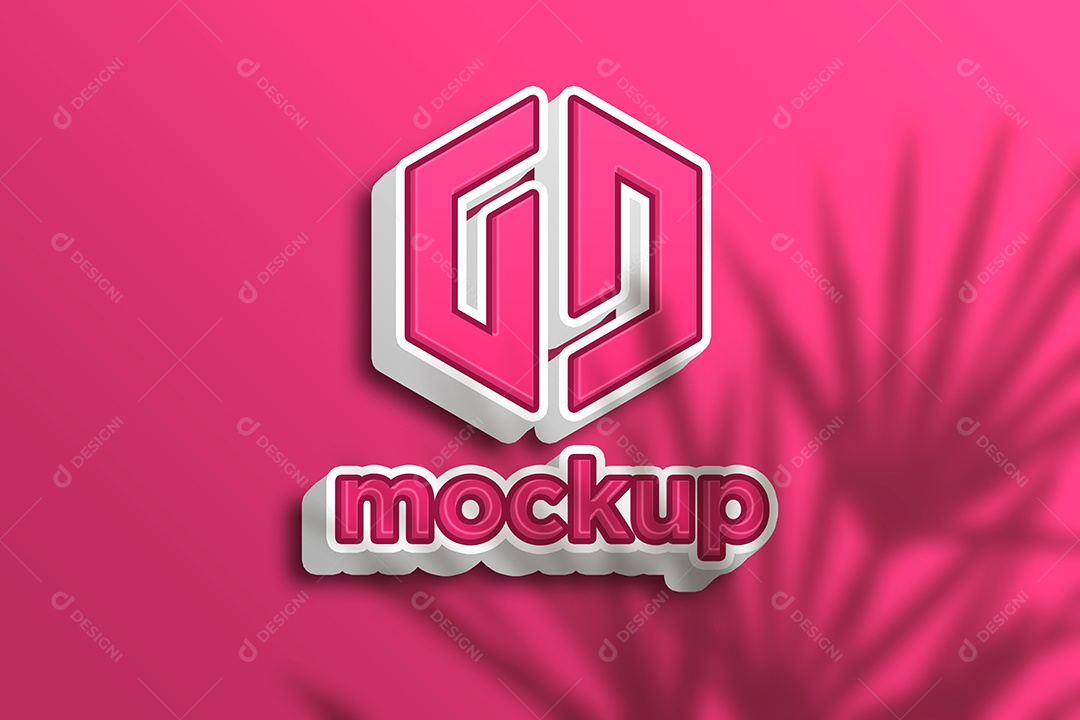 Modelo de Logo Mockup PSD Editável