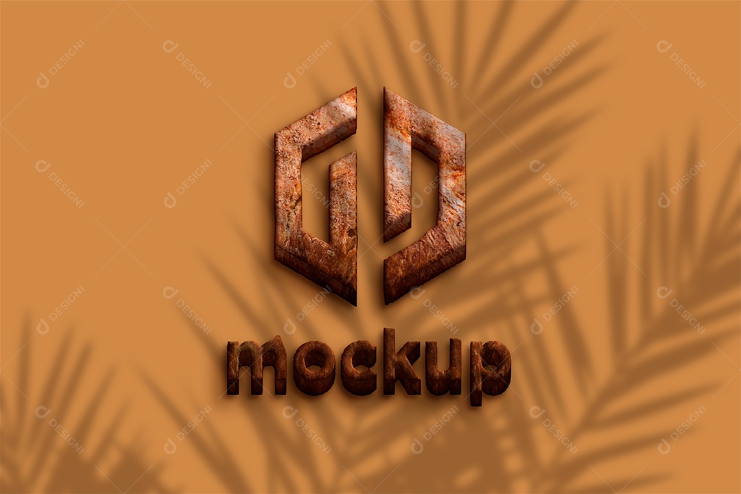 Modelo de Logo Mockup PSD Editável