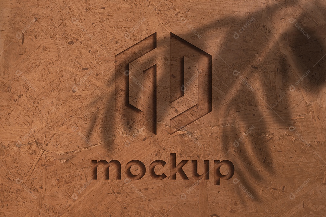 Modelo de Logo Mockup PSD Editável