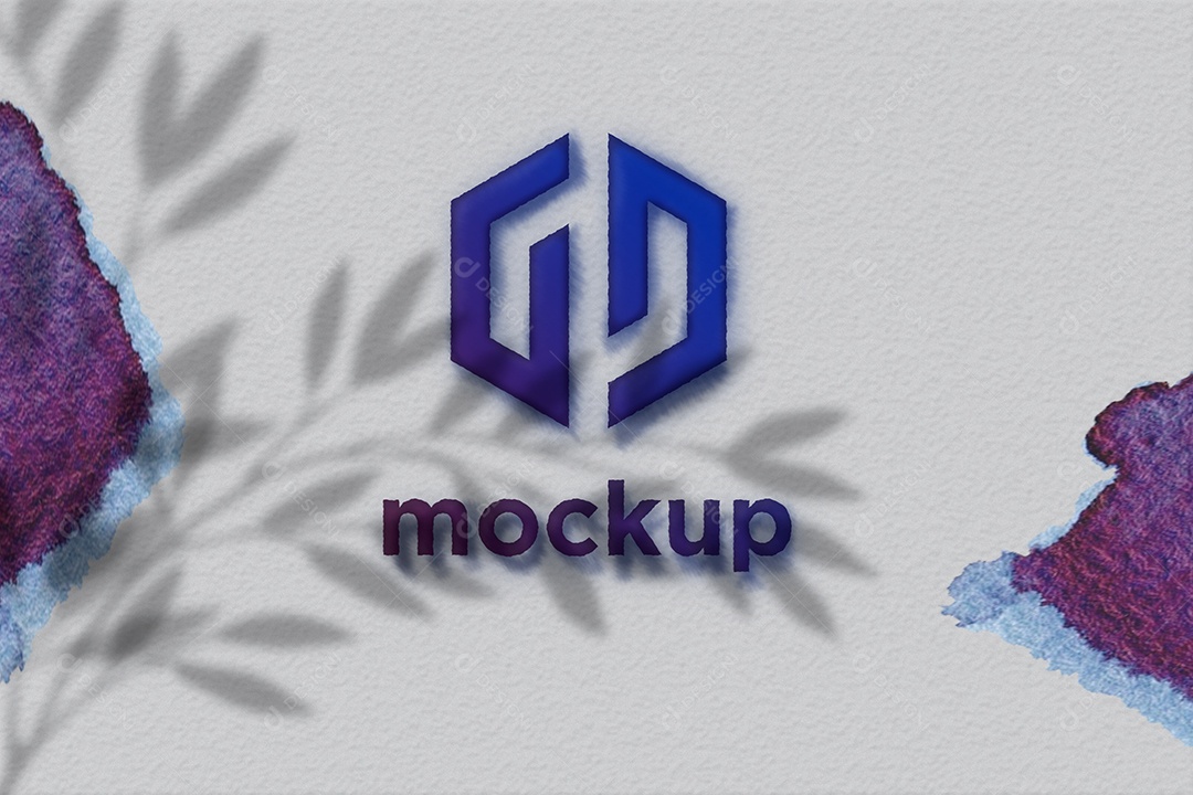 Modelo de Logo Mockup PSD Editável