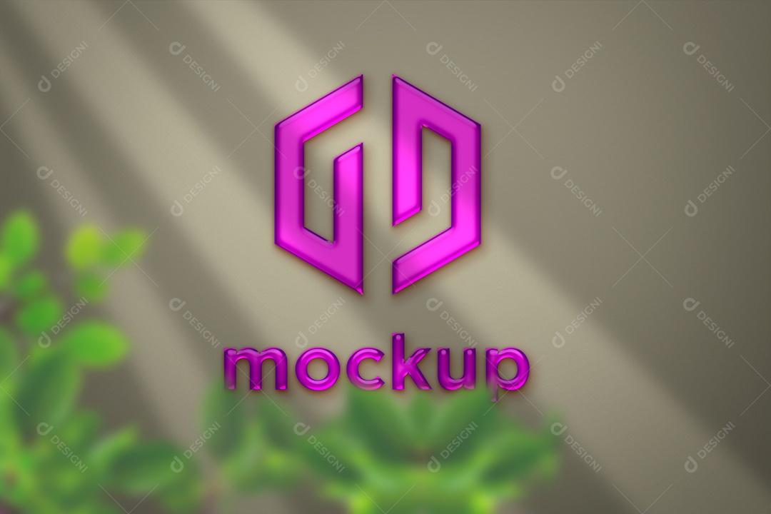 Modelo de Logo Mockup PSD Editável
