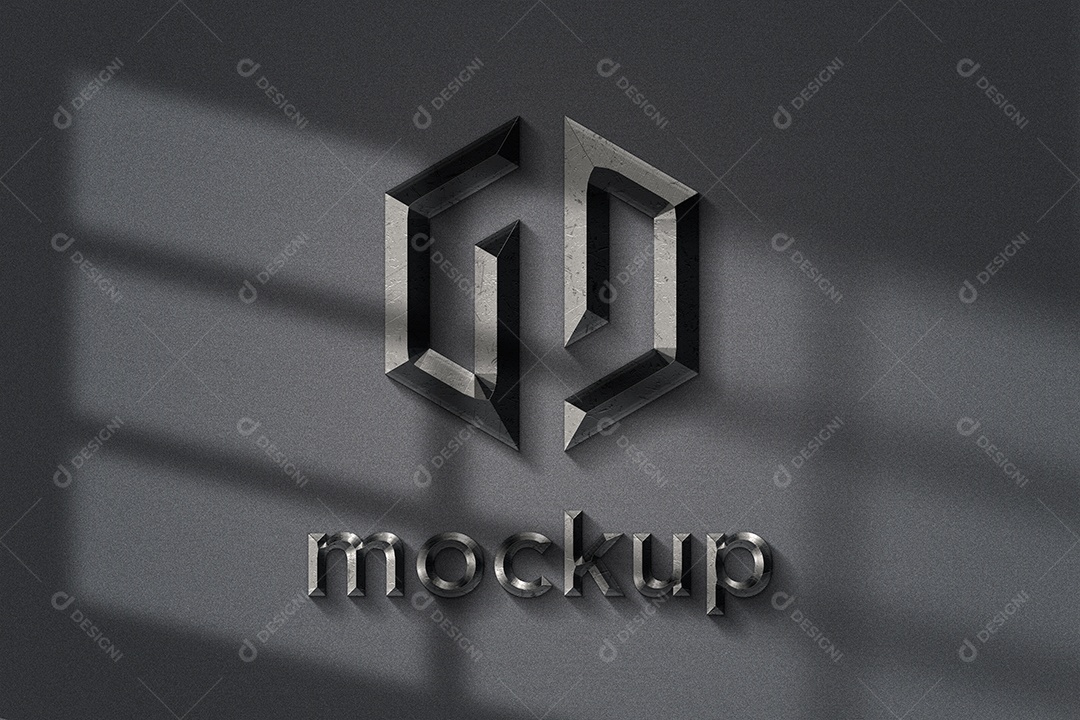 Modelo de Logo Mockup PSD Editável