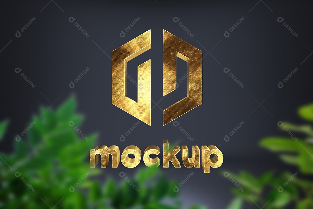 Modelo de Logo Mockup PSD Editável