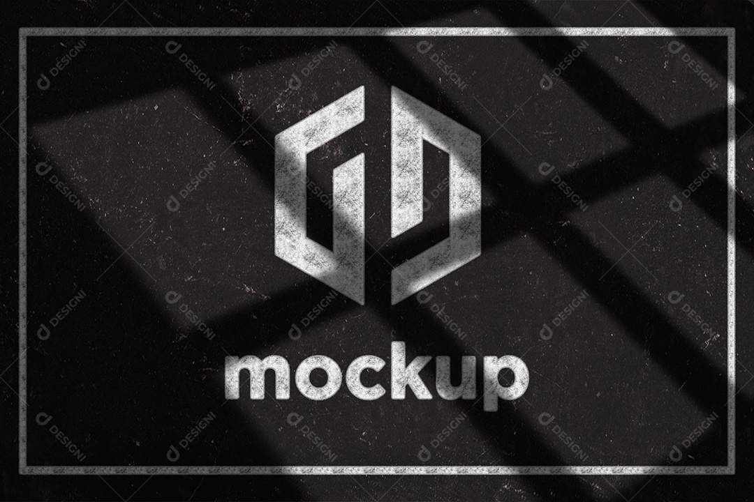 Modelo de Logo Mockup PSD Editável