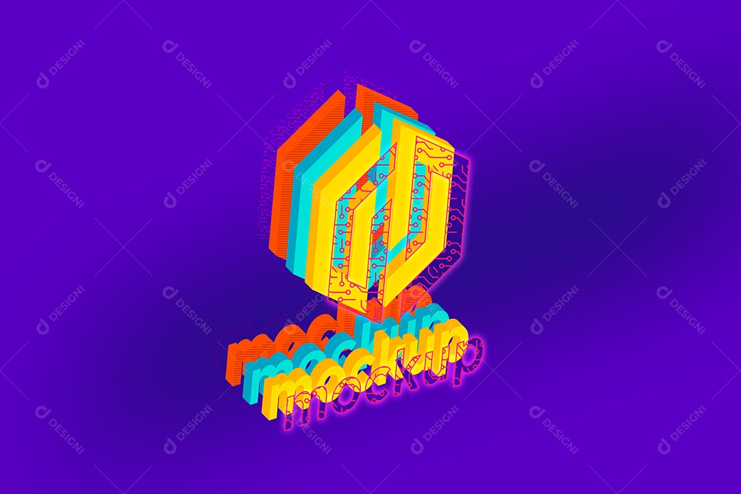 Modelo de Logo Mockup PSD Editável