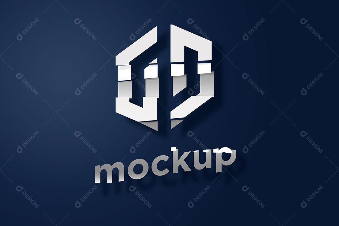 Modelo de Logo Mockup PSD Editável