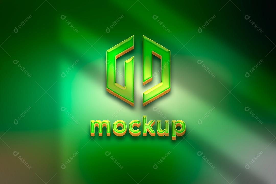 Modelo de Logo Mockup PSD Editável