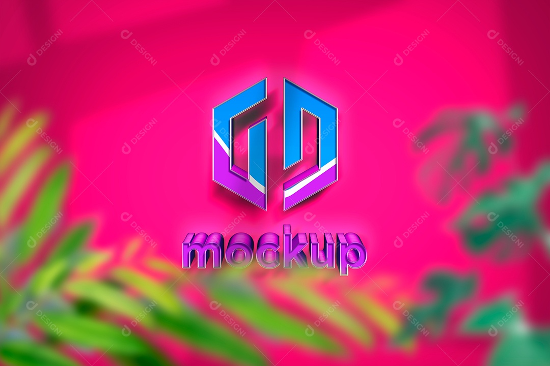 Modelo de Logo Mockup PSD Editável