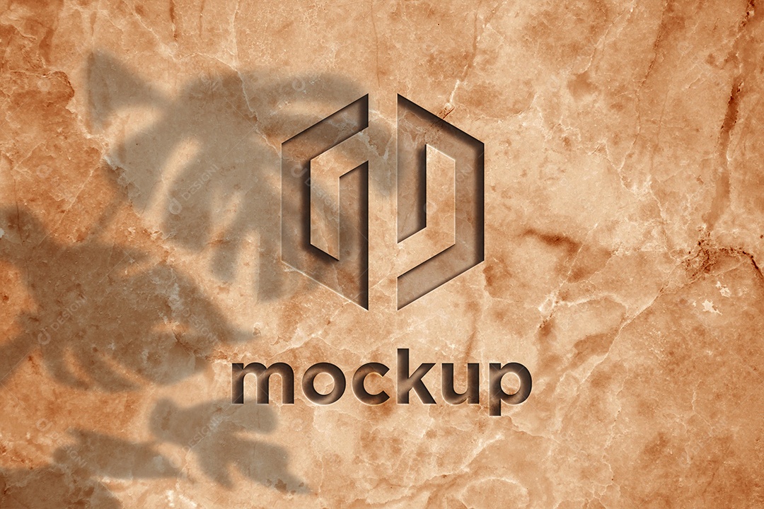Modelo de Logo Mockup PSD Editável
