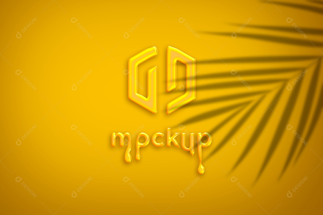 Modelo de Logo Mockup PSD Editável