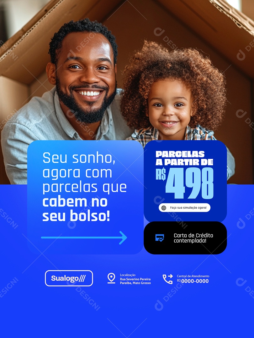 Consórcio Seu Sonho Social Media PSD Editável