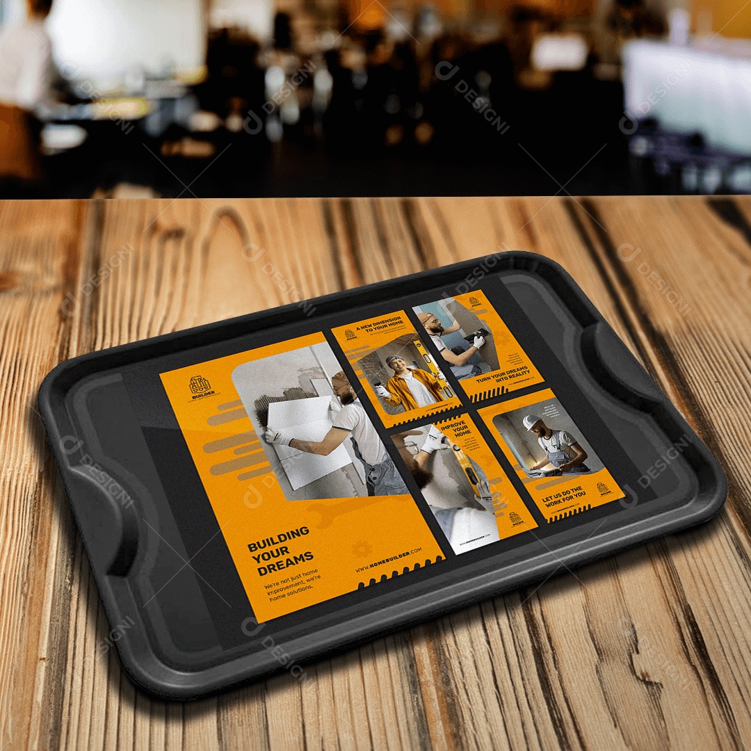 Bandeja Mockup para Composição PSD