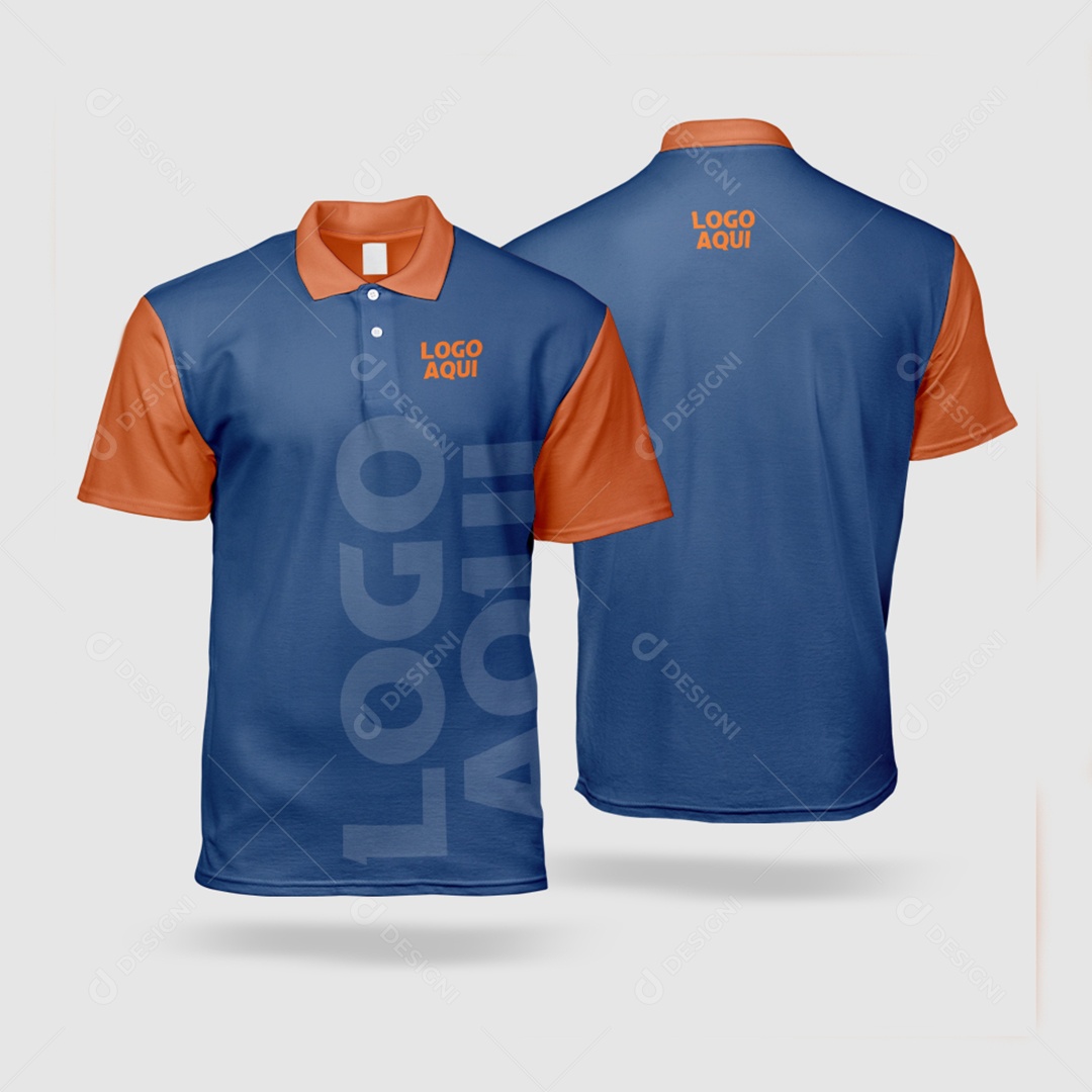 Mockup de Camiseta Polo para Composição PSD