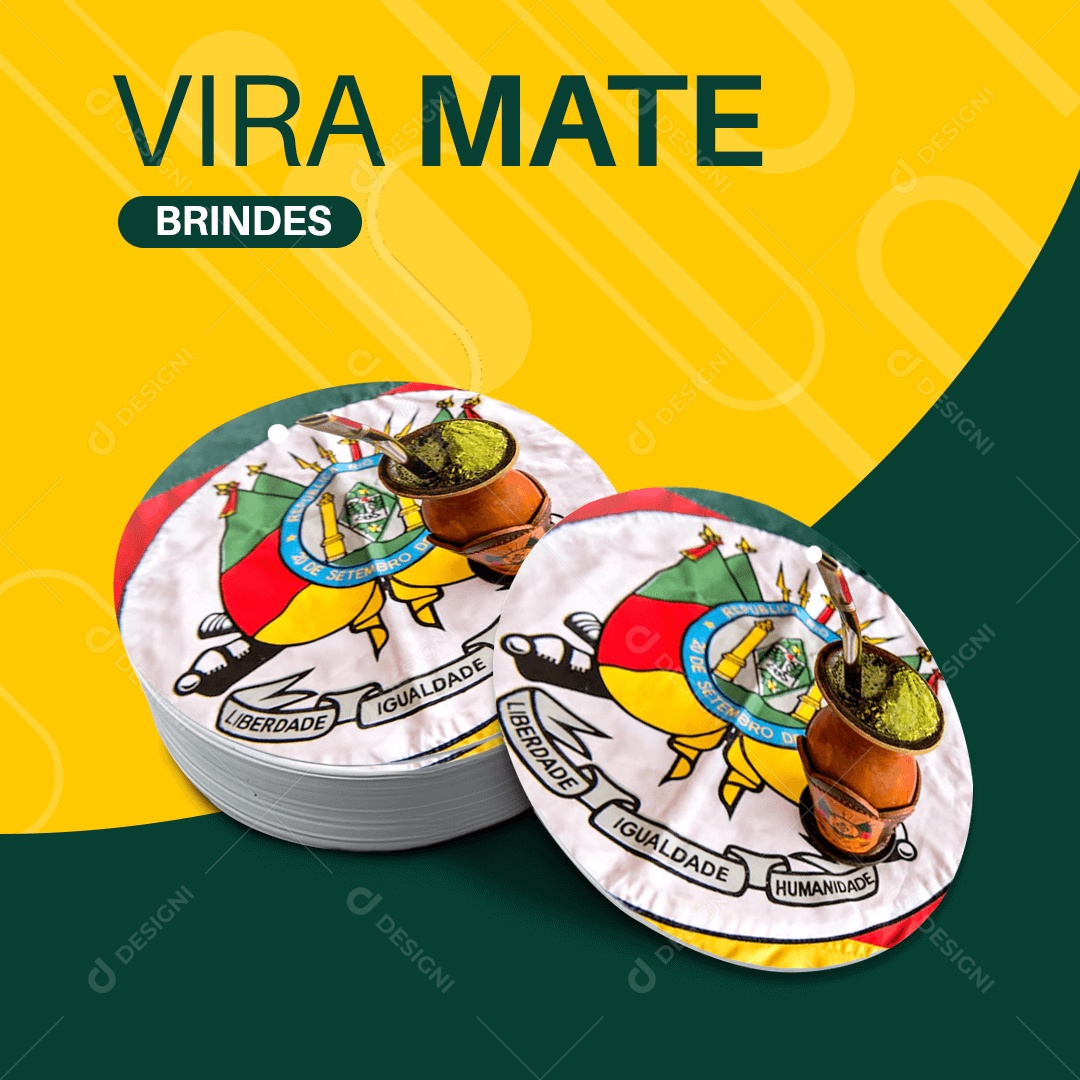 Vira Mate Brindes para Composição PSD