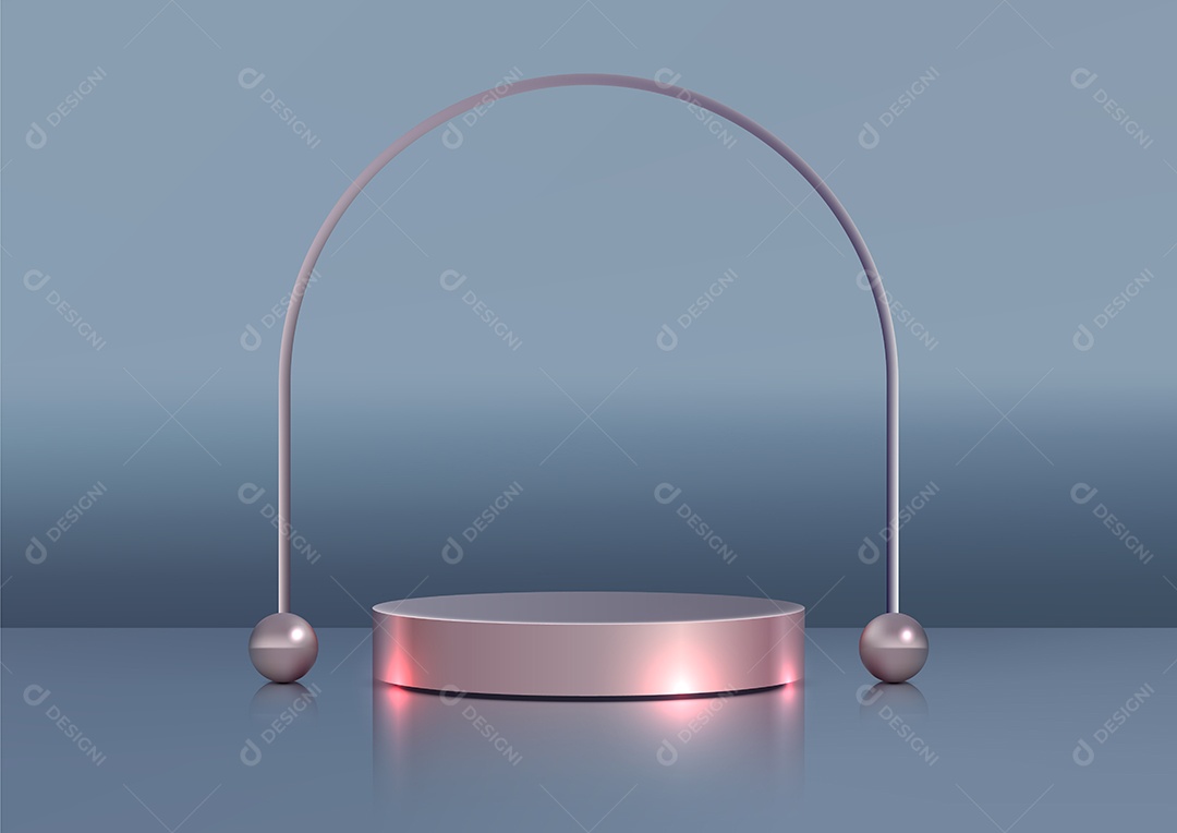 Modelo de Cenário de Pódio Vetor EPS Editável