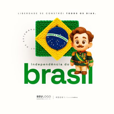 Dia da Independência do Brasil 07 de Setembro Social Media PSD Editável