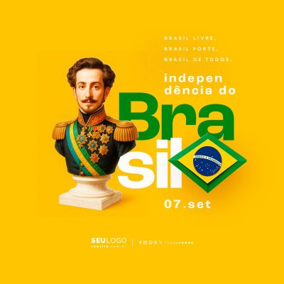 Dia da Independência do Brasil 07 de Setembro Social Media PSD Editável