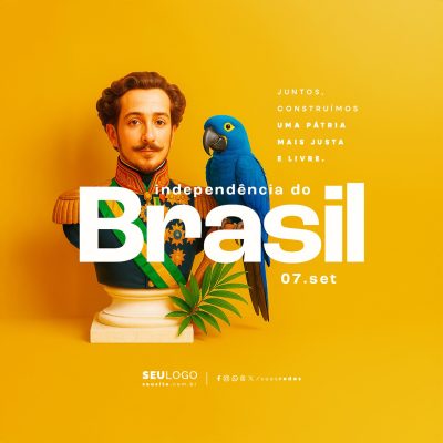 Dia da Independência do Brasil 07 de Setembro Social Media PSD Editável