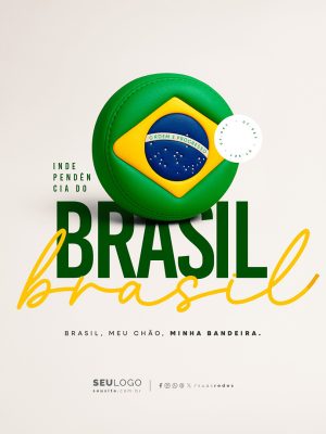 Dia da Independência do Brasil 07 de Setembro Social Media PSD Editável