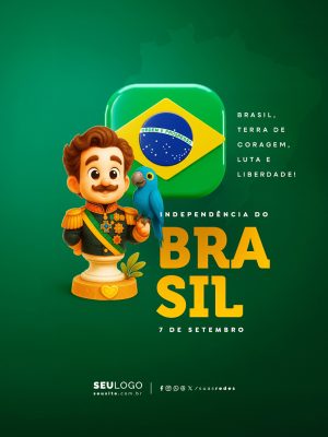 Dia da Independência do Brasil 07 de Setembro Social Media PSD Editável