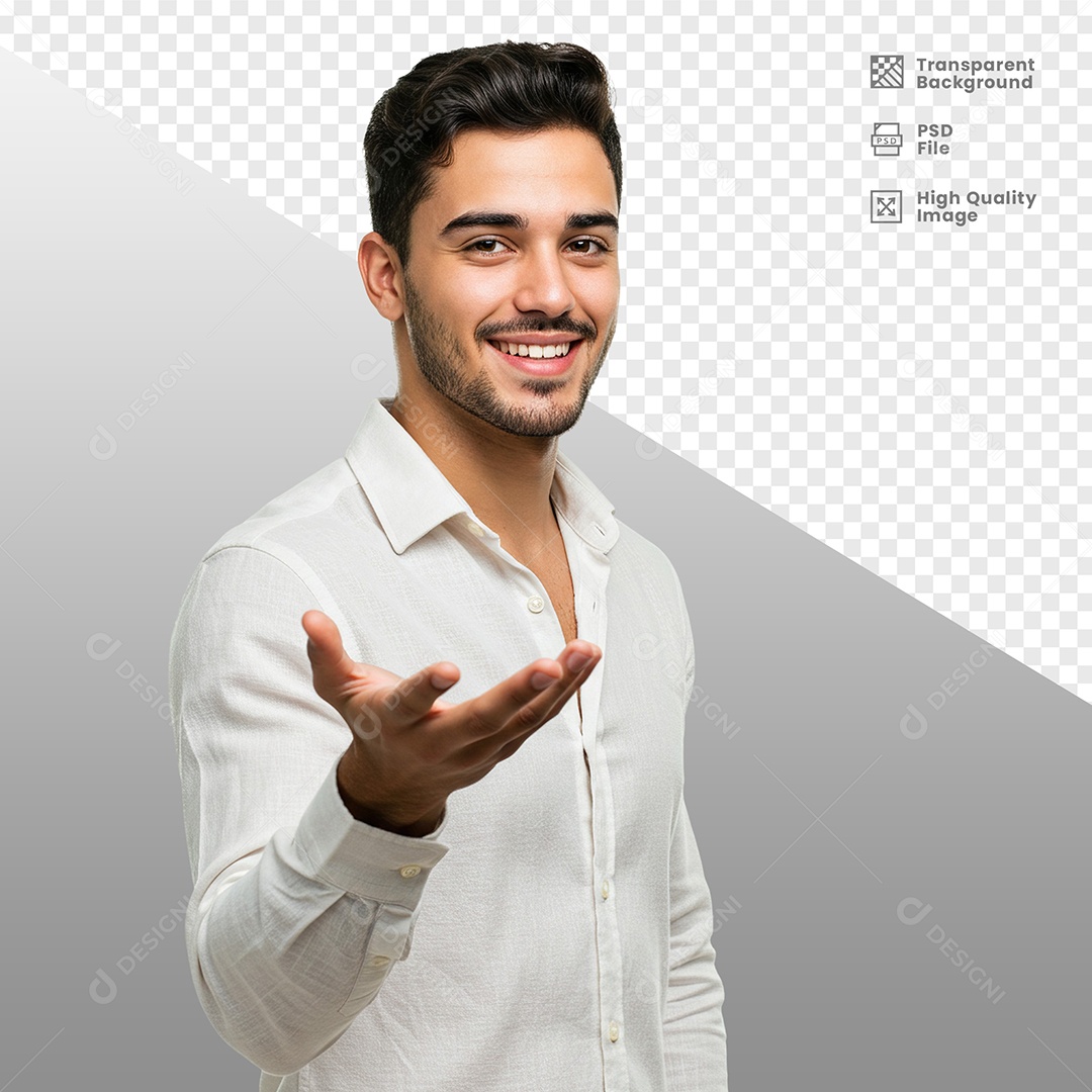 Homem Vestido de Branco Para Composição PSD