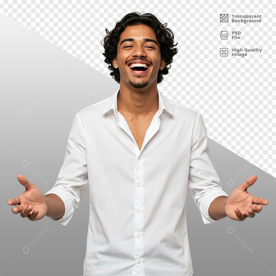 Homem Vestido de Branco Para Composição PSD