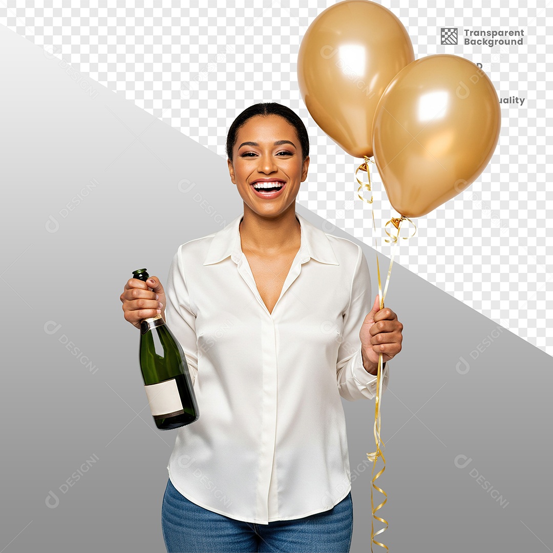 Mulher Vestida de Branco Para Composição PSD