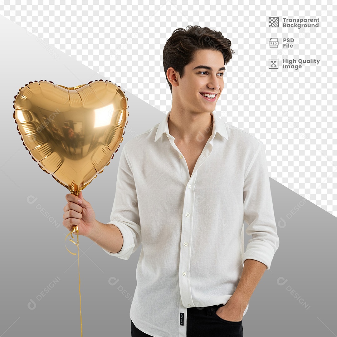 Homem Vestido de Branco Para Composição PSD