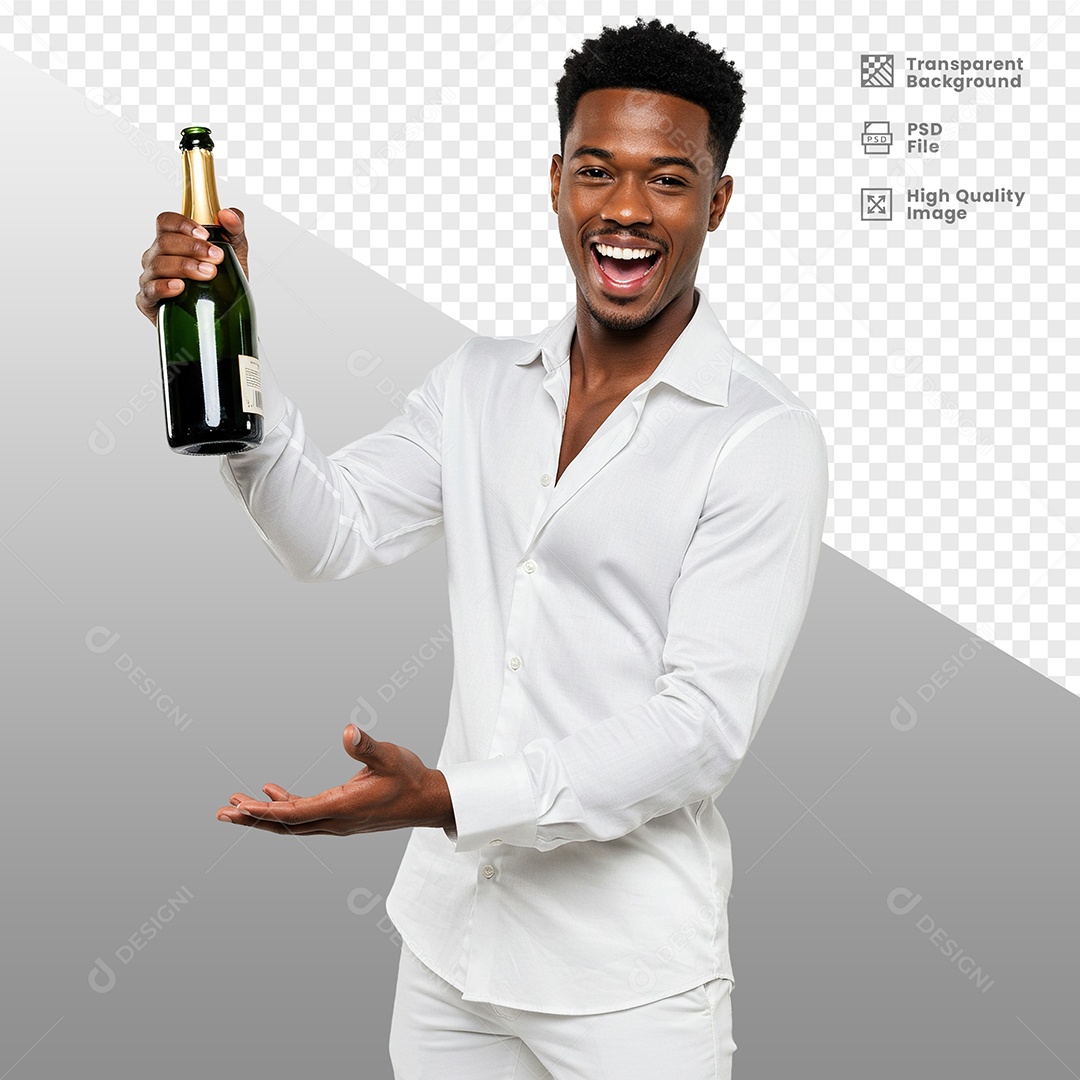 Homem Vestido de Branco Para Composição PSD