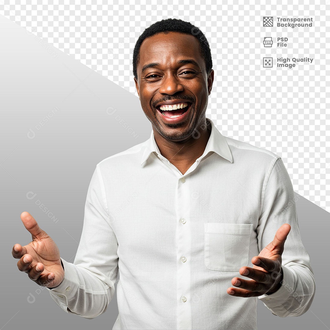 Homem Vestido de Branco Para Composição PSD