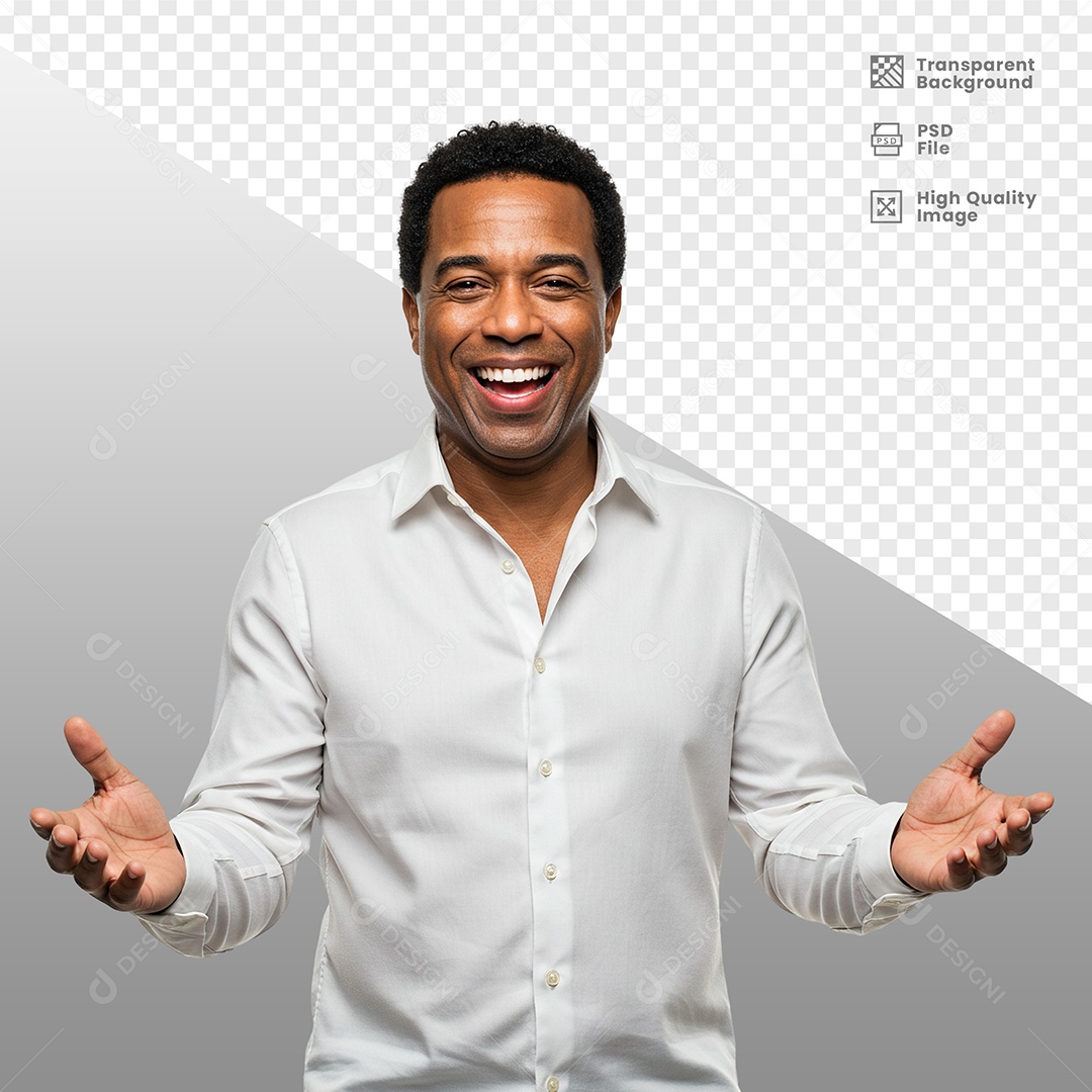 Homem Vestido de Branco Para Composição PSD