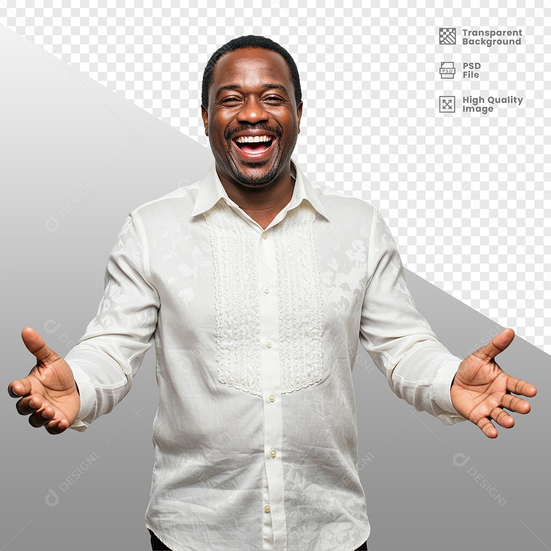 Homem Vestido de Branco Para Composição PSD