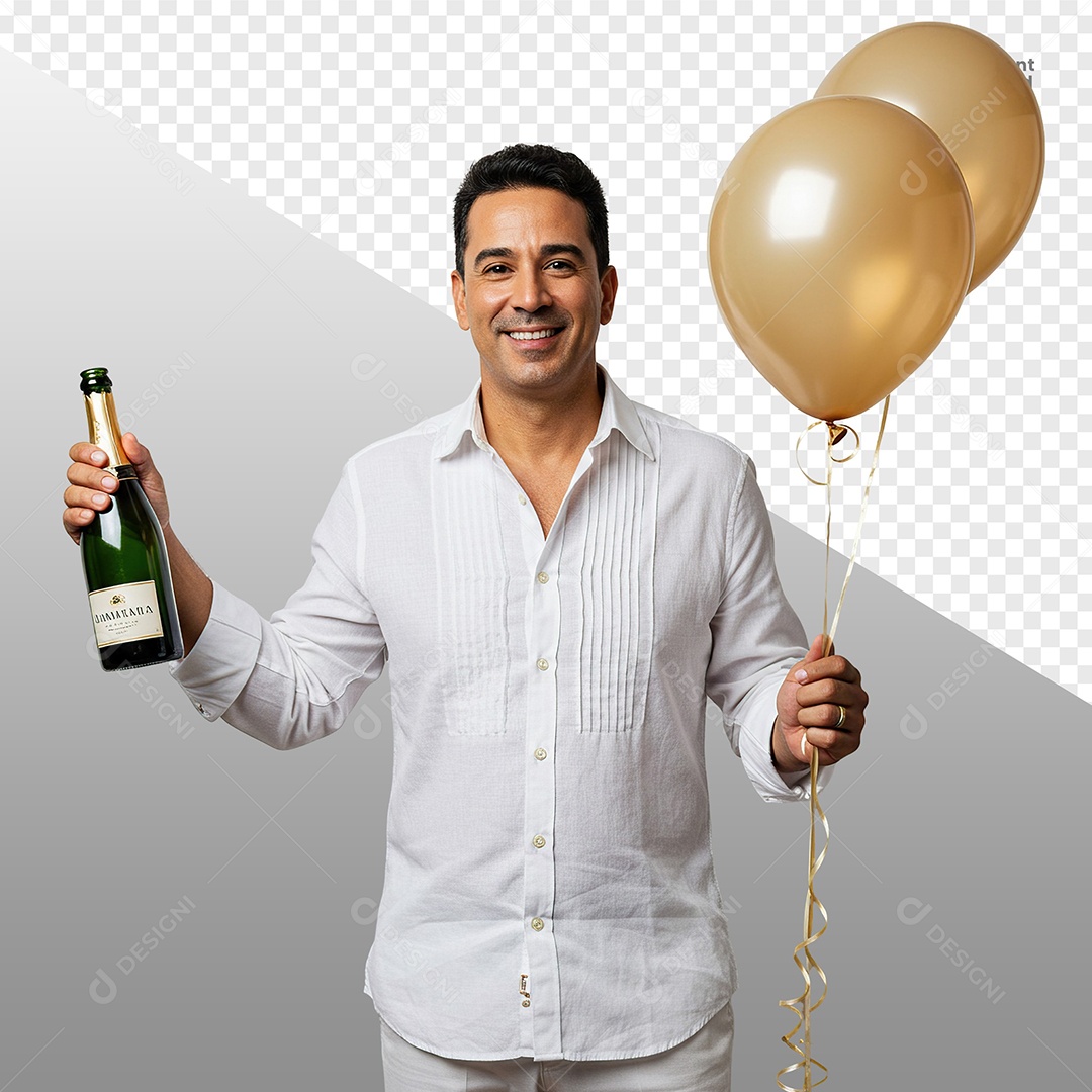 Homem Vestido de Branco Para Composição PSD