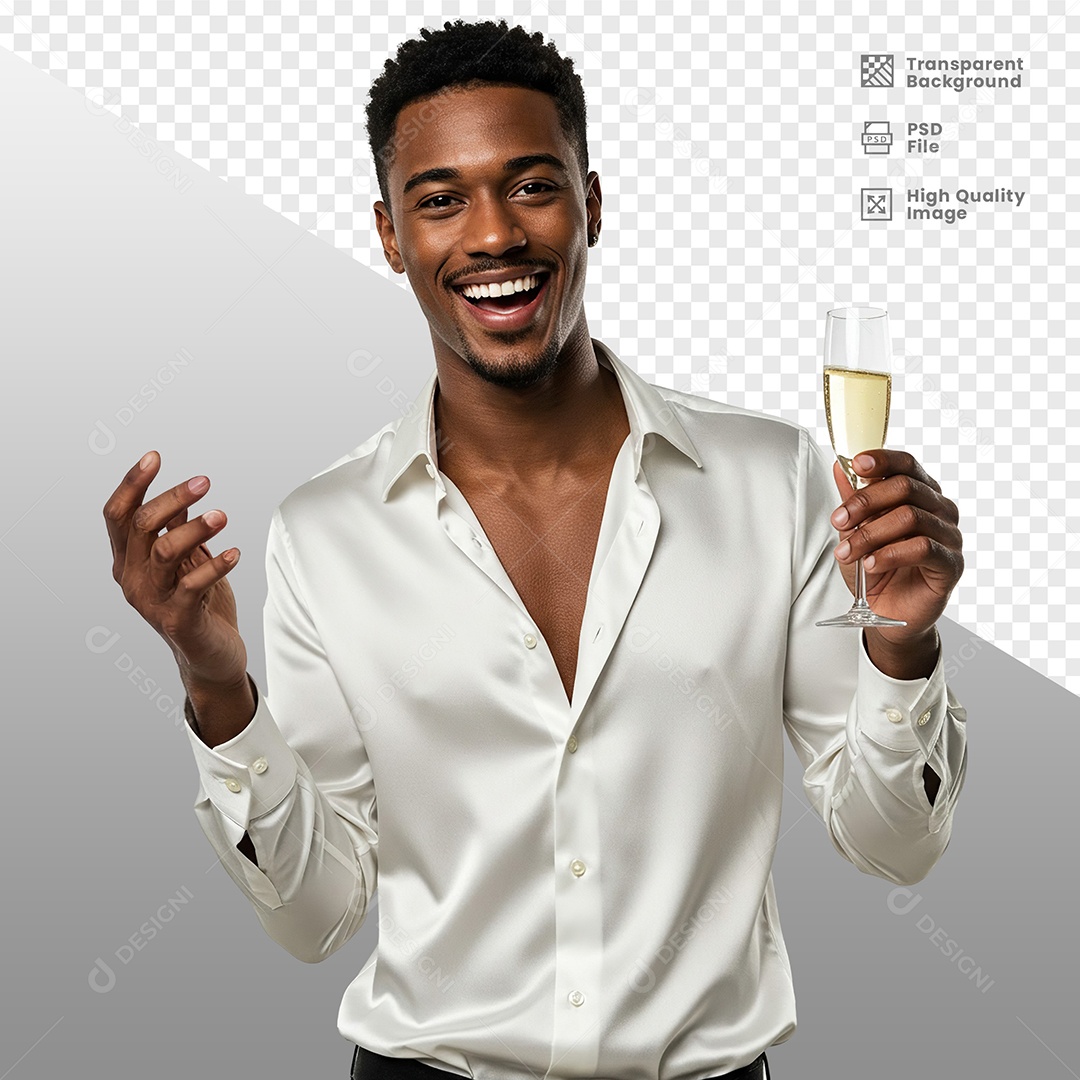 Homem Vestido de Branco Para Composição PSD