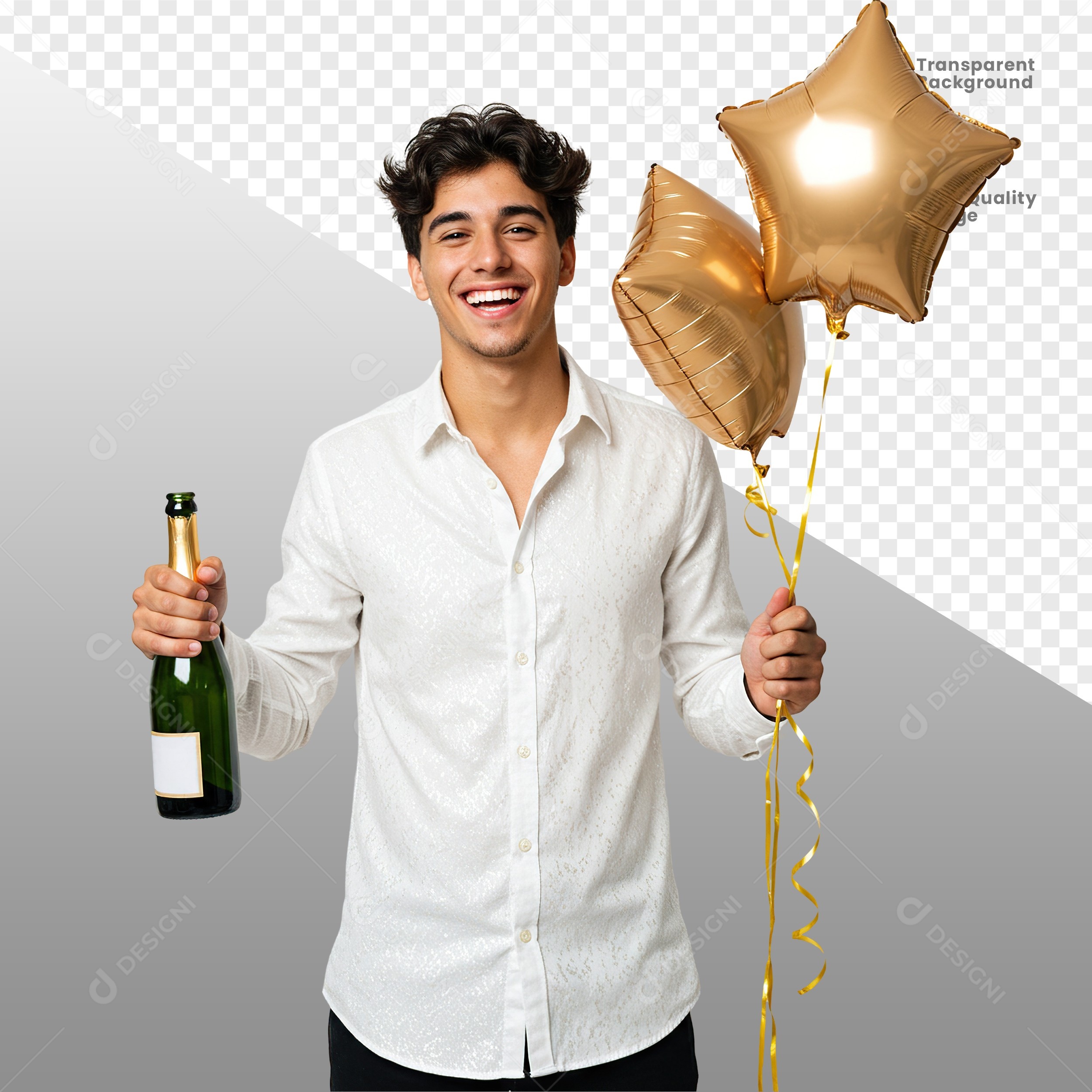 Homem Vestido de Branco Para Composição PSD