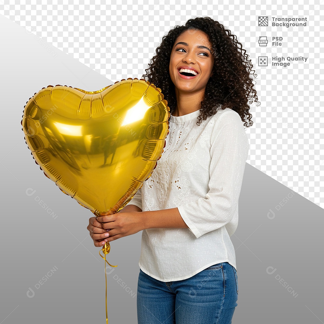 Mulher Vestida de Branco Para Composição PSD