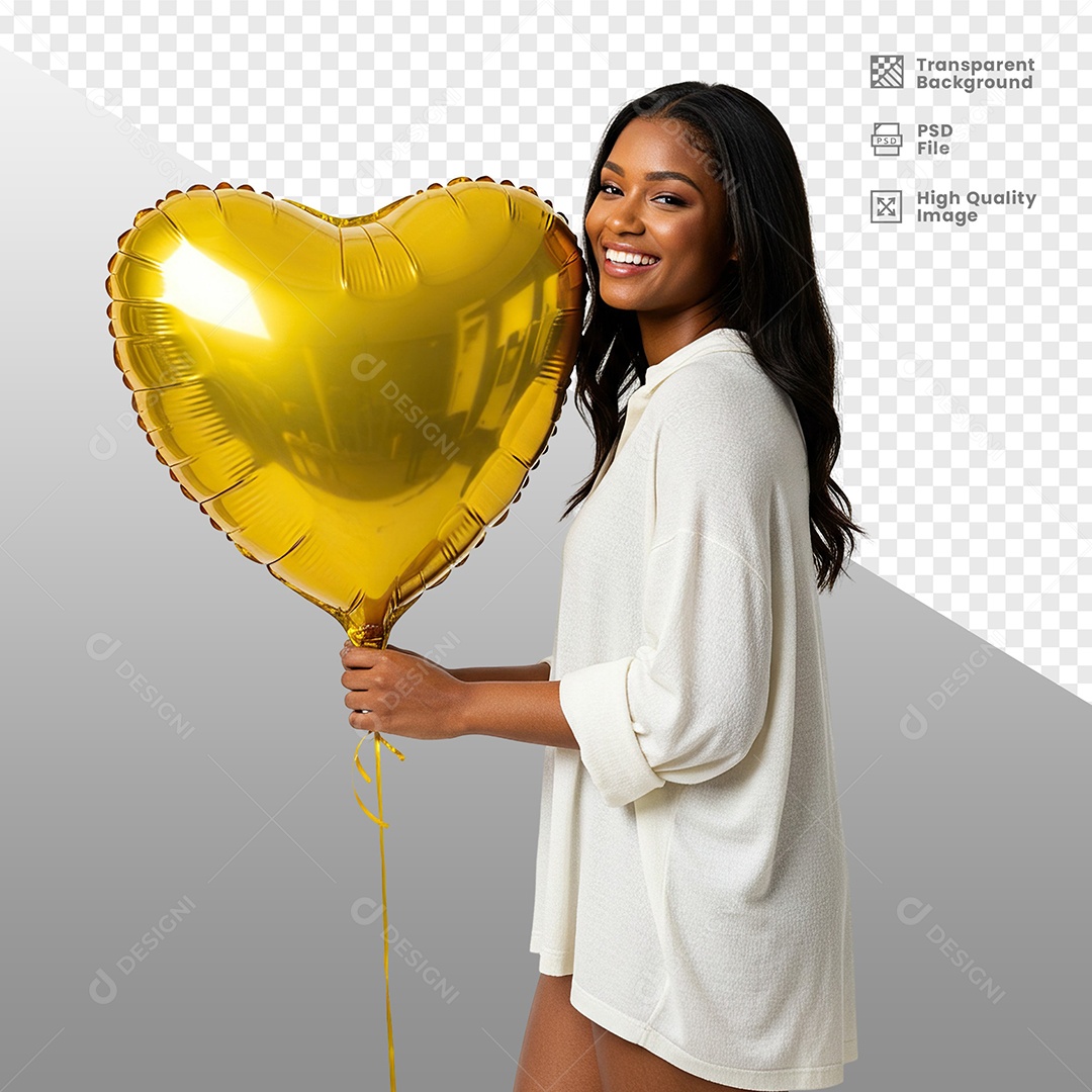 Mulher Vestida de Branco Para Composição PSD