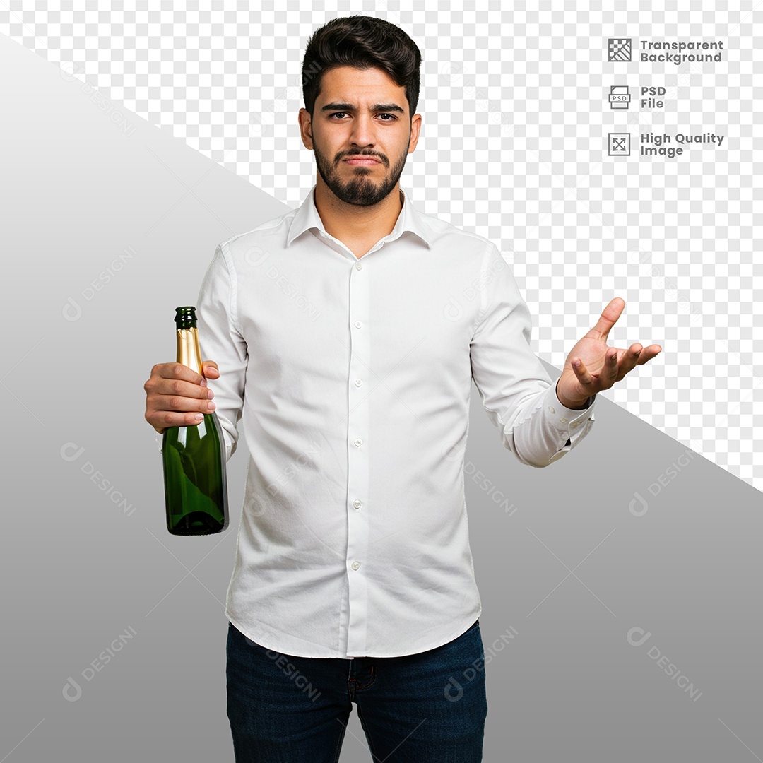 Homem Vestido de Branco Para Composição PSD