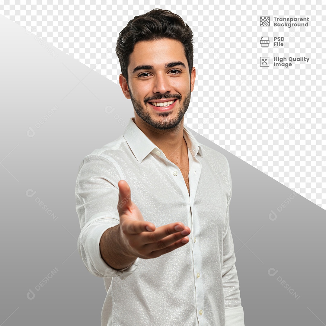 Homem Vestido de Branco Para Composição PSD