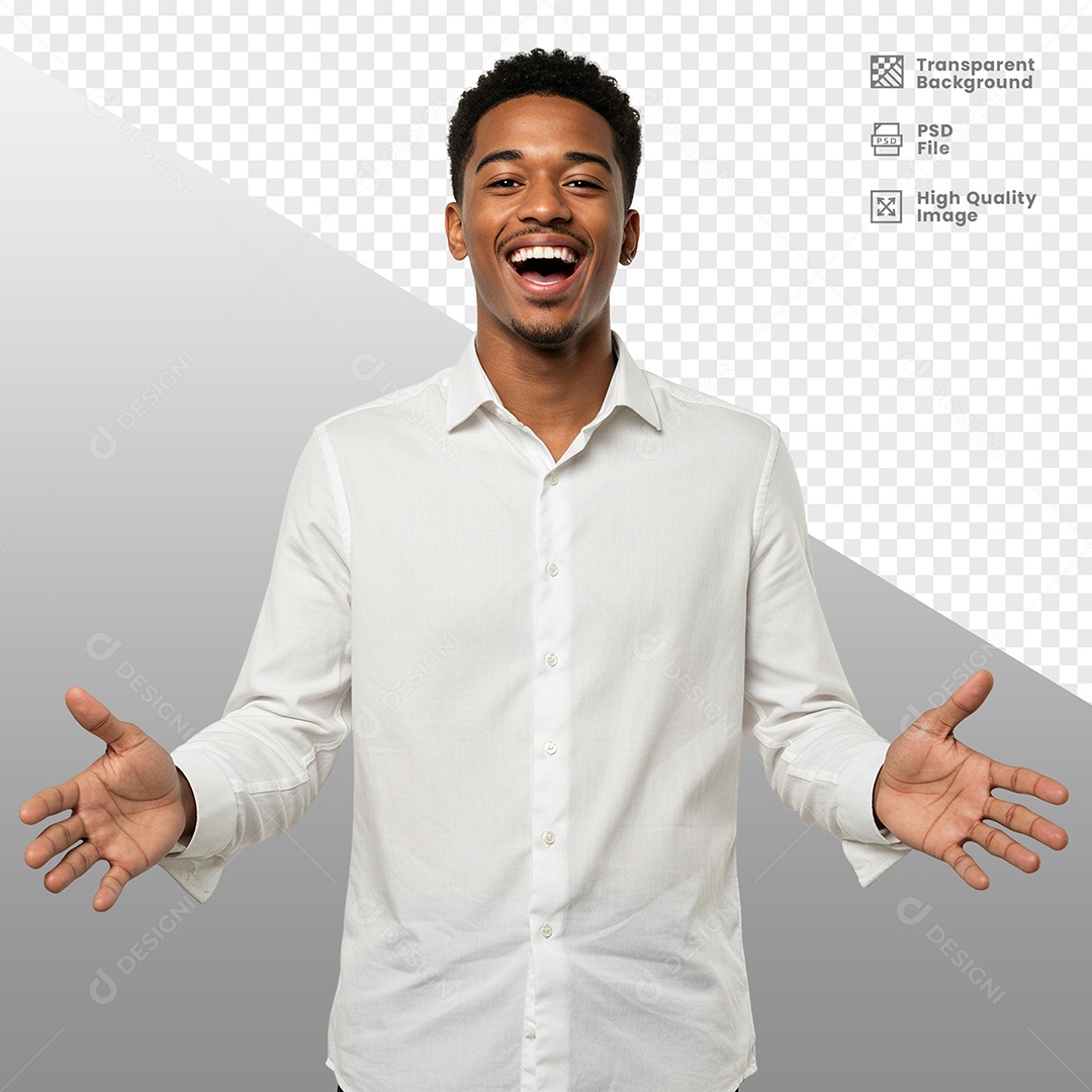 Mulher Vestida de Branco Para Composição PSD