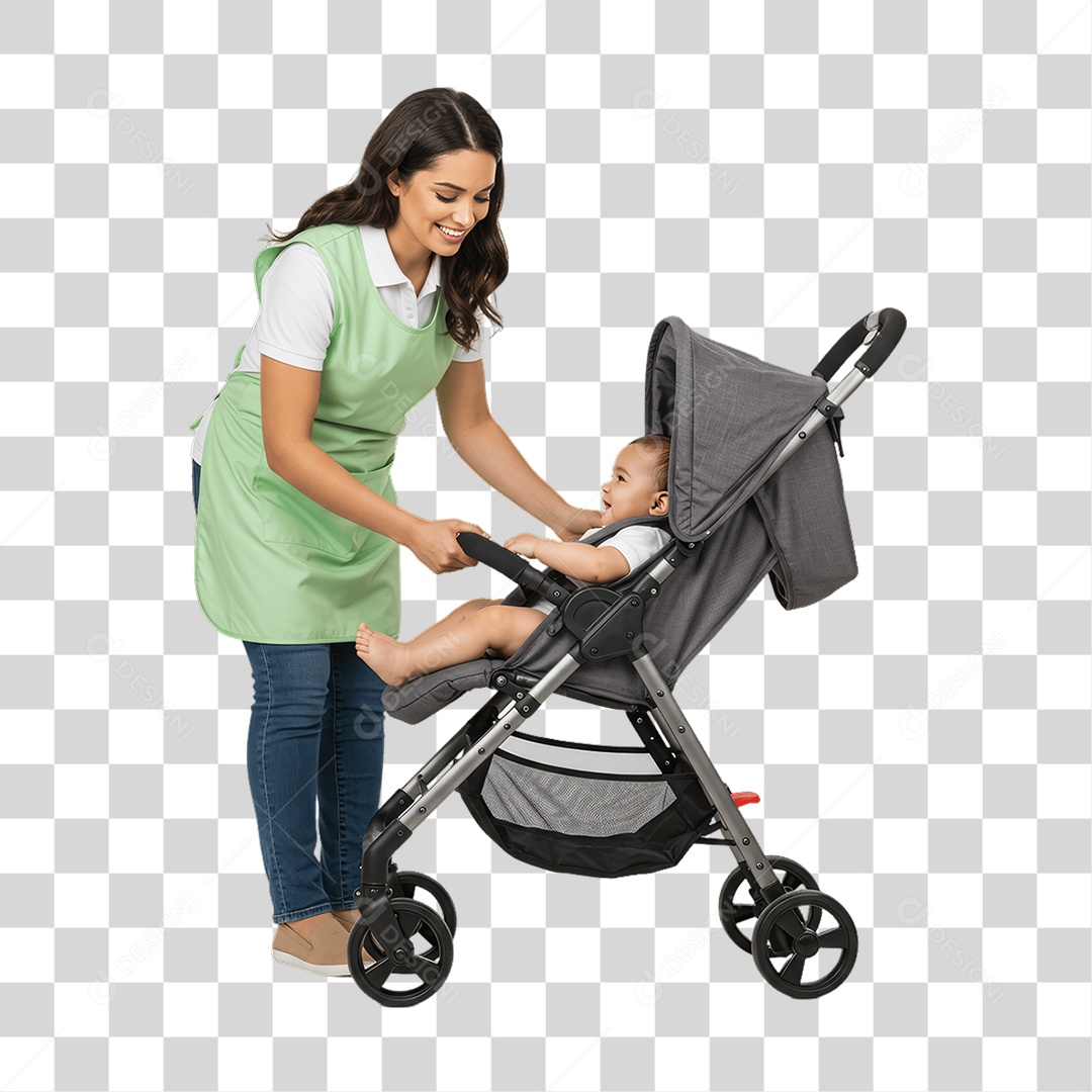 Mulher Trabalho de Babá PNG Transparente