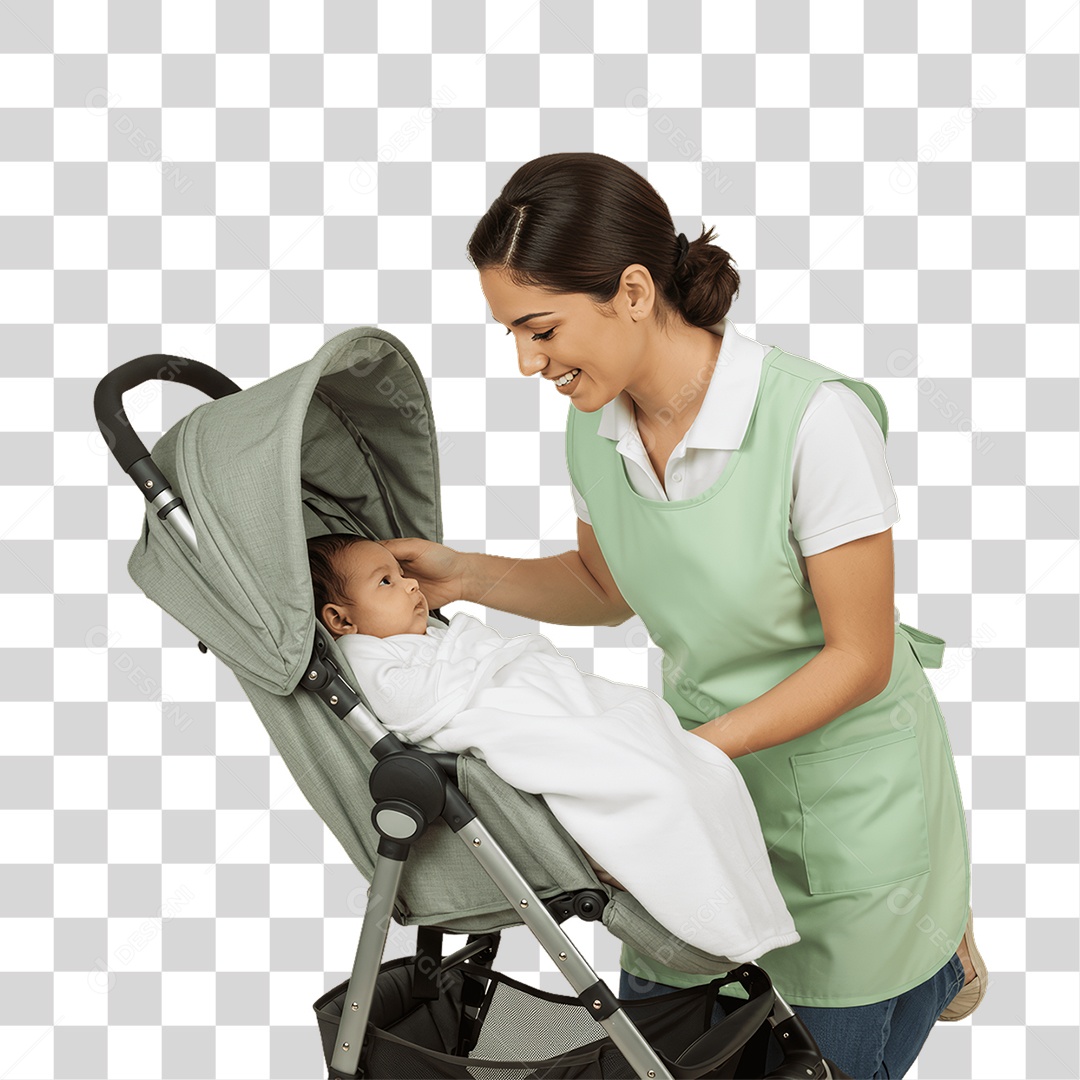 Mulher Trabalho de Babá PNG Transparente