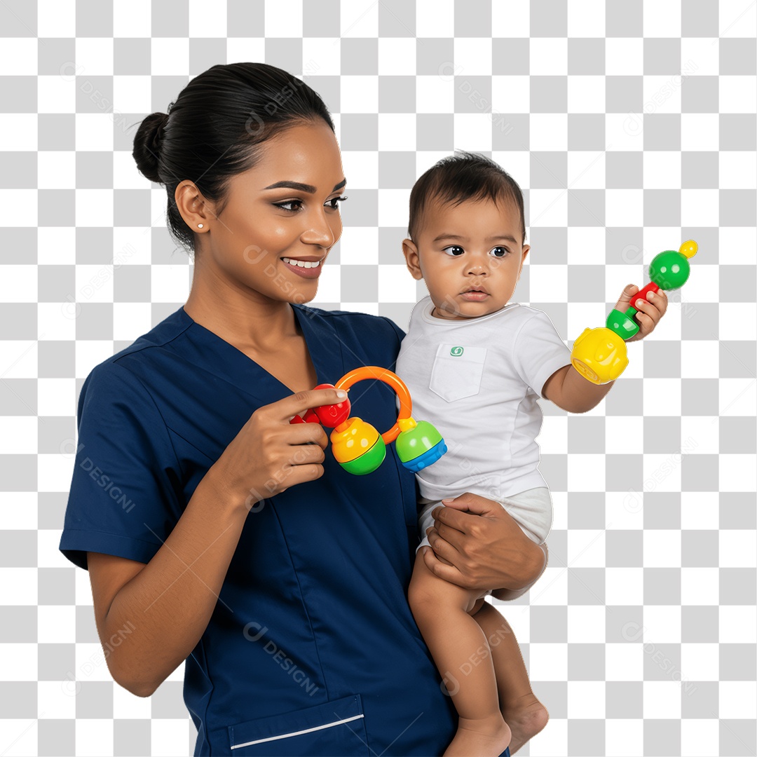 Mulher Trabalho de Babá PNG Transparente