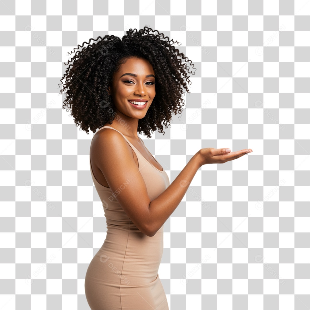 Mulher Modelo Fazendo Pose para Foto PNG Transparente